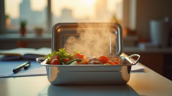 Déjeuner chaud au bureau sans micro-ondes : la boîte repas isotherme en pratique
